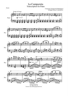 La Cumparsita: Для фортепиано by Gerardo Hernan Matos Rodriguez