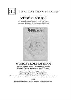 Vedem Songs: For mezzo soprano with violin and piano (score and violin part included) by Lori Laitman