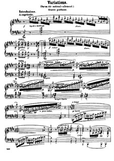 Интродукция и вариации на немецкую арию 'Der Schweizerbub', B.14 KK IVa/4: Для фортепиано by Фредерик Шопен