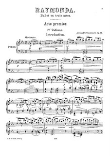 Раймонда, Op.57: Для фортепиано by Александр Глазунов