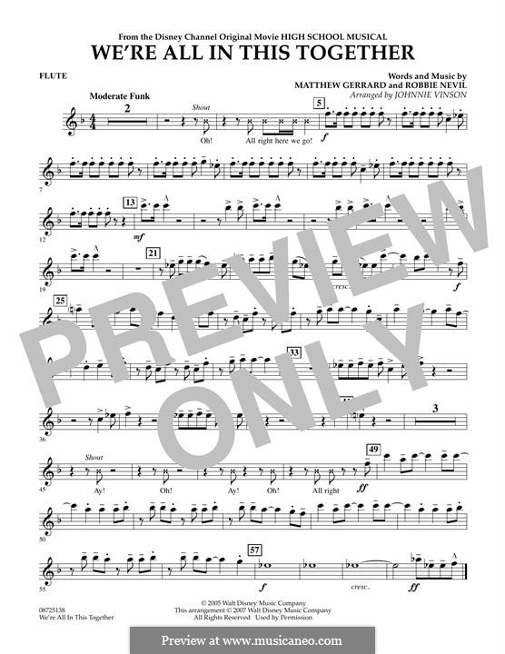 Version by Johnnie Vinson: Партия флейты by Matthew Gerrard, Robbie Nevil