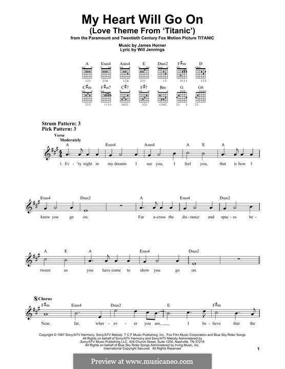 Instrumental version: Для гитары by James Horner
