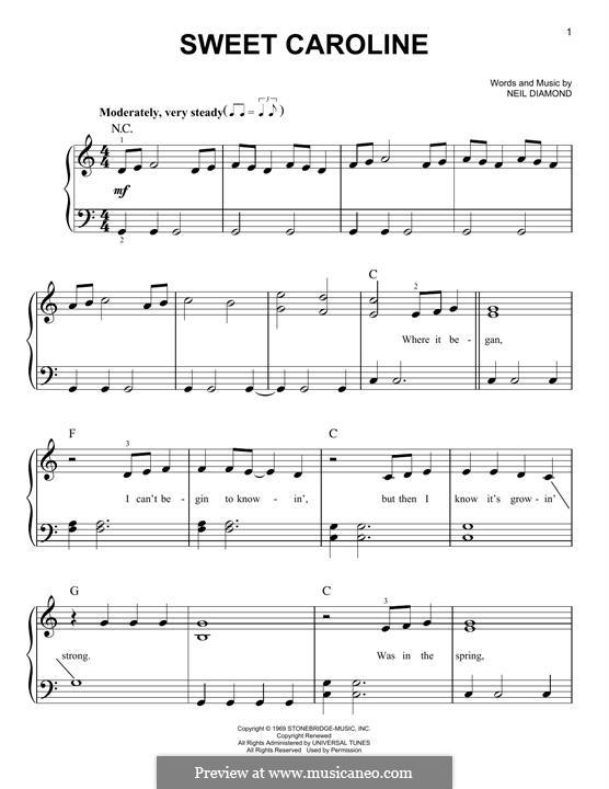 Piano version: Для одного исполнителя by Neil Diamond