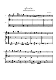 Two instruments version: Для флейты и фортепиано by folklore