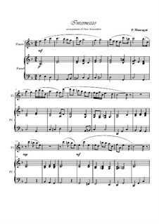Сельская честь: Intermezzo, for flute and piano by Пьетро Масканьи