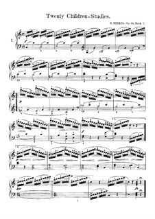 Двадцать детских этюлов, Op.79: Все этюды by Иоганн Германн Беренс