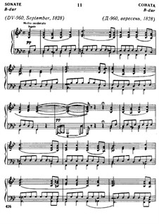 Соната No.21 для фортепиано си-бемоль мажор, D.960: Для одного исполнителя by Франц Шуберт