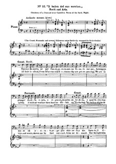 Фрагменты: Акт II, No.12-15, для голосов и фортепиано by Джузеппе Верди