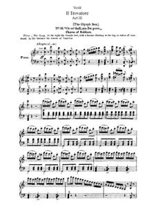 Фрагменты: Акт III, No.16-18, для голосов и фортепиано by Джузеппе Верди