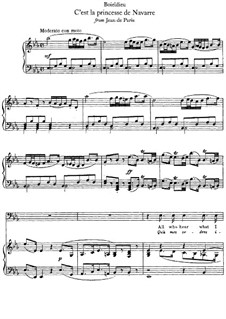 Жан Парижский: C'est la princesse de Navarre by Адриен Буальдье