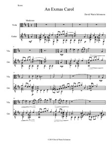 An Exmas Carol: For viola and guitar by Дэвид Соломонс