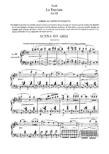 Фрагменты: Акт III, для солистов, хора и фортепиано by Джузеппе Верди