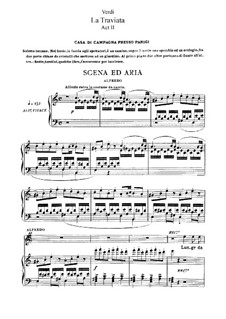 Фрагменты: Акт II, для солистов, хора и фортепиано by Джузеппе Верди