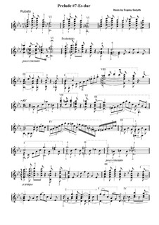 24 прелюдии для классической гитары во всех тональностях: Прелюдия No.7 ми-бемоль мажор by Евгений Седых