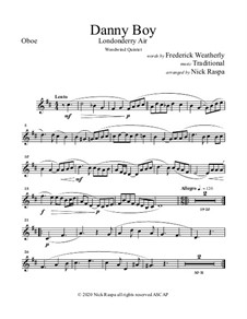 Ensemble version: For woodwind quintet - oboe part by folklore