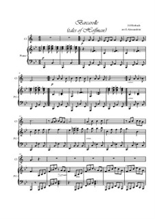 Barcarola: Для кларнета и фортепиано by Жак Оффенбах