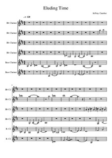 Eluding Time: Arranged for clarinets by Jeffrey Cumber