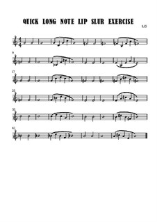 Quick Long Note Lip Flexibilty Exercise: Quick Long Note Lip Flexibilty Exercise by Richard Iles
