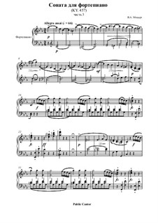 Соната для фортепиано No.14 до минор, K.457: Часть III by Вольфганг Амадей Моцарт