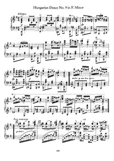 Танец No.9 ми минор: Для фортепиано by Иоганнес Брамс