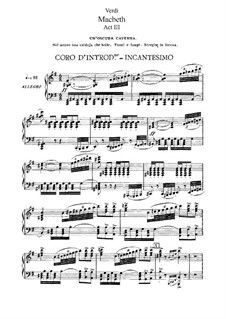 Макбет: Акт III, для солистов, хора и фортепиано by Джузеппе Верди