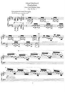 Современная сюита No.1, Op.10: Прелюдия by Эдвард Макдоуэлл