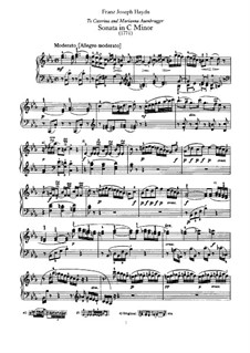 Соната для фортепиано No.20 си-бемоль мажор, Hob.XVI/18: Для одного исполнителя by Йозеф Гайдн