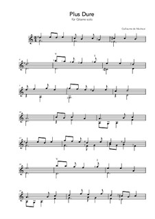 Plus Dure: Plus Dure by Гийом де Машо
