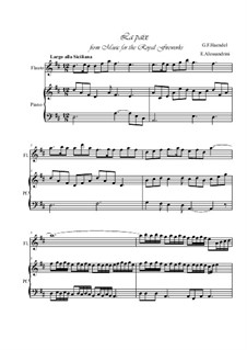 La Paix: Для флейты и фортепиано by Георг Фридрих Гендель