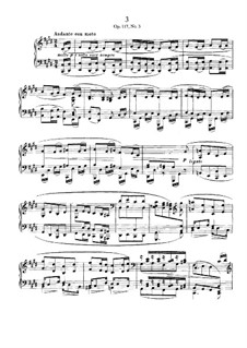 Три интермеццо, Op.117: Интермеццо No.3 by Иоганнес Брамс