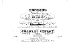 Рондино на темы из оперы 'Каменщик' Обера, Op.127: Партия фортепиано by Карл Черни