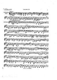 Рондино на темы из оперы 'Каменщик' Обера, Op.127: Скрипка II by Карл Черни