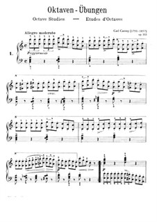 Шесть октавных этюдов, Op.553: Для фортепиано by Карл Черни