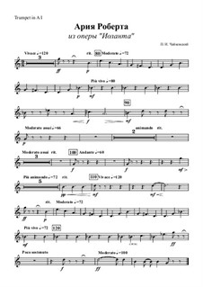 Иоланта, TH 11 Op.69: Ария Роберта – Партия первой трубы by Петр Чайковский