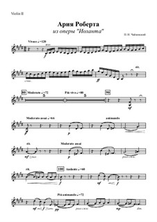 Иоланта, TH 11 Op.69: Ария Роберта – Партия второй скрипки by Петр Чайковский