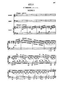 Генри VIII: Акт III, для солистов, хора и фортепиано by Камиль Сен-Санс