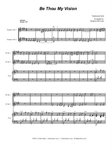 Chamber version: Duet for Bb-trumpet by folklore