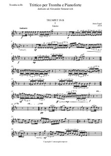 Tritico for Trumpet and Piano: Партия трубы by Anna Segal