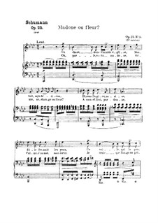 No.24 Как ландыш, ты прекрасна: Клавир с вокальной партией (Французский текст) by Роберт Шуман