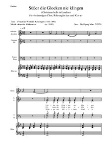 Süsser die Glocken nie klingen: For choir and piano by folklore