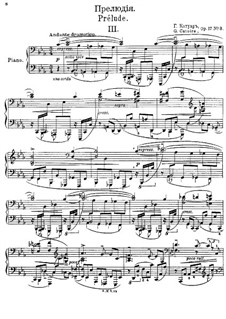 Четыре прелюдии для фортепиано, Op.17: Прелюдия No.3 by Георгий Катуар