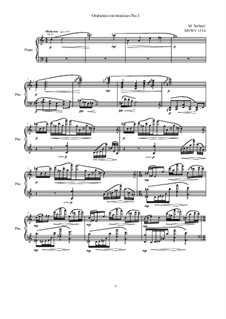 Orationis est musicus No.1 for piano, MVWV 1334: Orationis est musicus No.1 for piano by Maurice Verheul