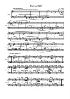 Dialogues for piano: Dialogue 19, MVWV 1319 by Maurice Verheul