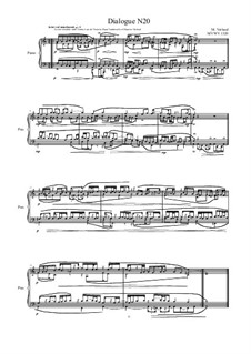 Dialogues for piano: Dialogue 20, MVWV 1320 by Maurice Verheul