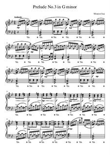 Prelude No.3 in G minor: Prelude No.3 in G minor by Moueen Issa