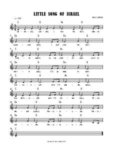 Little Song of Israel: Little Song of Israel by Nigel Larmour