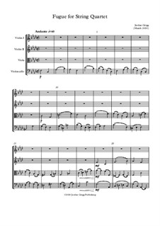 Fugue for String Quartet: Fugue for String Quartet by Jordan Grigg