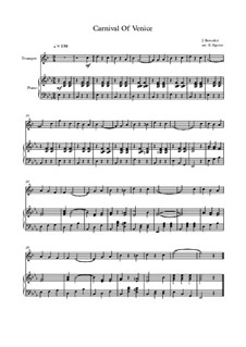 10 Easy Classical Pieces for Trumpet and Piano: Carnival Of Venice by Франц Шуберт, Иоганн Штраус (младший), Эдуард Элгар, Жак Оффенбах, Людвиг ван Бетховен, Эдвард Григ, Джулиус Бенедикт, Милдред  Хилл, Eduardo di Capua