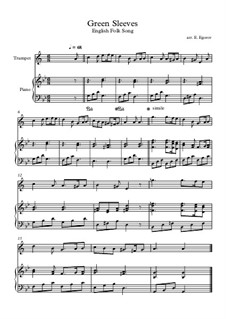 Two instruments version: For trumpet and piano by folklore