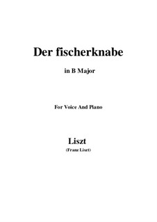 Три песни из 'Вильгельма Телля', S.292: No.1 Der fischerknabe (B Major) by Франц Лист
